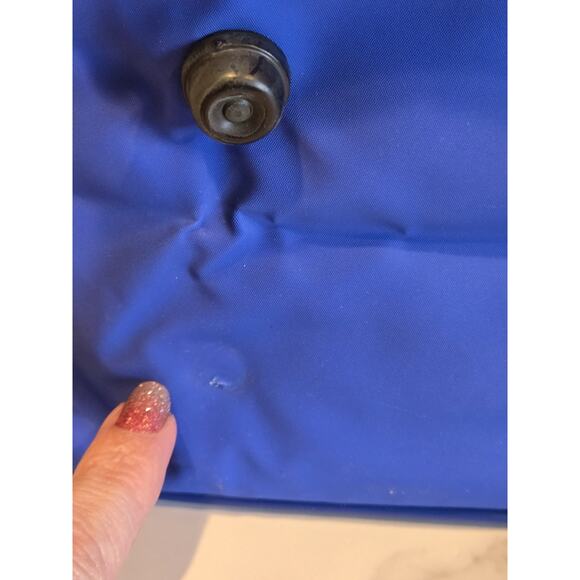 Trafalgar Travel Backpack Shoulder Bag Blue Single Strap 80's VTG Style Rainbow - Picture 13 of 14